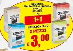 Il Gigante Cemento, malta per muratura rapida stucco offerta