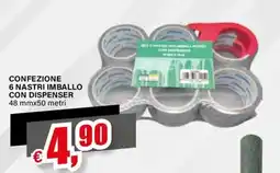 Il Gigante NASTRI IMBALLO CON DISPENSER offerta