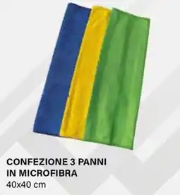 Il Gigante Confezione 3 panni in microfibra offerta