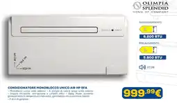 Euronics CONDIZIONATORE MONOBLOCCO UNICO AIR HP EFA OLIMPIA SPLENDID offerta