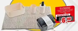 Il Gigante SET 4 PEZZI BAGNO IN POLIPROPILENE offerta