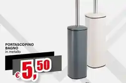 Il Gigante Portascopino bagno in metallo offerta