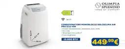 Euronics CONDIZIONATORE MONOBLOCCO DOLCECLIMA AIR PRO 13 A+ NW offerta