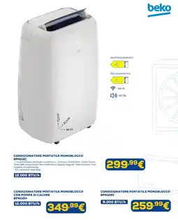 Euronics Daikin condizionatore portatile monoblocco BPN112H offerta