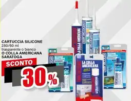 Il Gigante Cartuccia silicone o colla americana saratoga offerta
