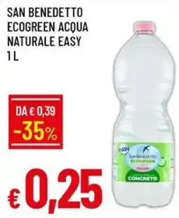 IperFamila SAN BENEDETTO ECOGREEN ACQUA NATURALE EASY offerta