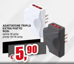 Il Gigante ADATTATORE TRIPLO EXTRA PIATTO ROSI offerta
