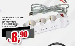 Il Gigante MUTIPRESA 3 USCITE SCHUKO offerta