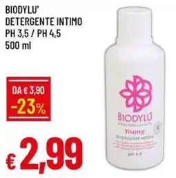 IperFamila BIODYLU' DETERGENTE INTIMO offerta