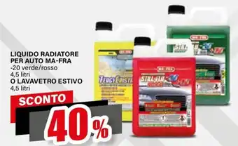 Liquido radiatore per auto ma-fra