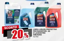 Il Gigante LINEA LIQUIDI PROTETTIVI PER RADIATORI -20 O LAVAVETRO AREXONS offerta