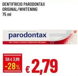 IperFamila DENTIFRICIO PARODONTAX ORIGINAL/WHITENING offerta
