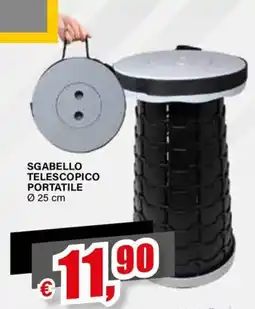 Il Gigante SGABELLO TELES COPICO PORTATILE offerta