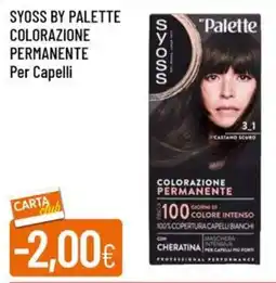 IperFamila SYOSS BY PALETTE COLORAZIONE PERMANENTE Per Capelli offerta