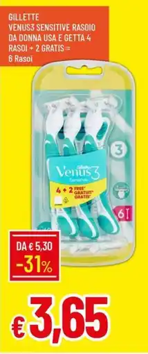 IperFamila GILLETTE VENUS3 SENSITIVE RASOIO offerta