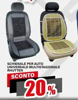 Il Gigante Schienale per auto universale multistagionale Rhutten offerta