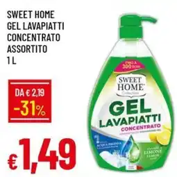 IperFamila Sweet Home Gel Lavapiatti Concentrato Assortito offerta