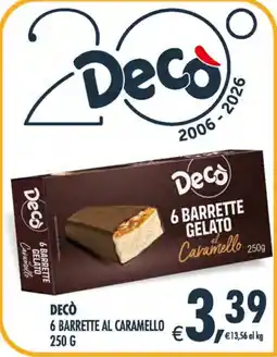 Deco Maxistore Decò 6 Barrette al Caramello offerta