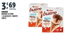Deco Superfreddo Kinder bueno 4 coni offerta