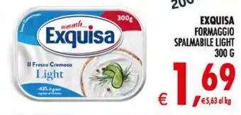 Deco Maxistore Exquisa Formaggio Spalmabile Light offerta