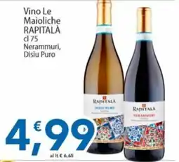 Sidis Vino Le Maioliche RAPITALÀ offerta