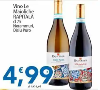 Sidis Vino Le Maioliche RAPITALÀ offerta