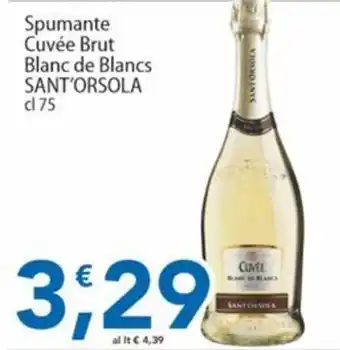 Sidis Spumante Cuvée Brut Blanc de Blancs SANT'ORSOLA offerta