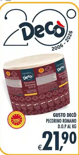Deco Maxistore Gusto Decò Pecorino Romano D.O.P. offerta