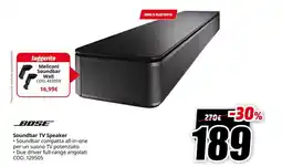 MediaWorld Bose Soundbar TV Speaker offerta