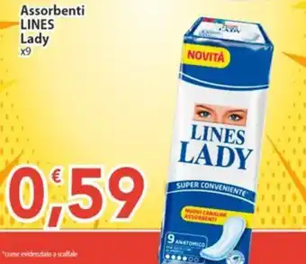Sidis Assorbenti LINES Lady offerta