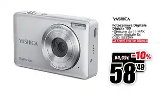 MediaWorld YASHICA Fotocamera Digitale Digipix 100 offerta