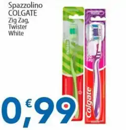 Sidis Spazzolino COLGATE Zig Zag, Twister White offerta