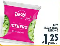 Deco Maxistore Decò Insalata Iceberg Busta offerta