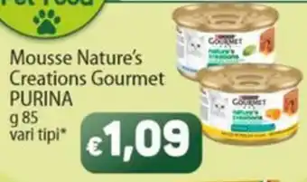 Sidis Mousse Nature's Creations Gourmet PURINA offerta