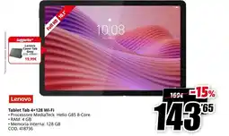 MediaWorld Lenovo Tablet Tab 4+128 Wi-Fi offerta