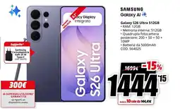 MediaWorld Samsung Galaxy S26 Ultra 512GB offerta