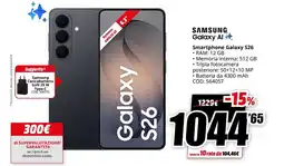 MediaWorld Samsung Galaxy S26 offerta