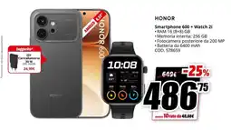 MediaWorld HONOR Smartphone 600 + Watch 2i offerta