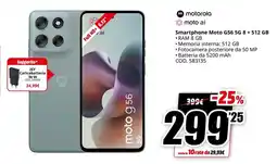 MediaWorld motorola moto ai Smartphone Moto G56 5G offerta