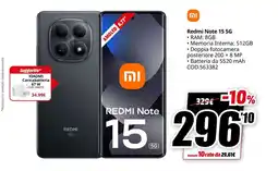 MediaWorld Redmi Note 15 5G offerta