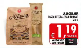 Deco Maxistore La Molisana Pasta Integrale offerta