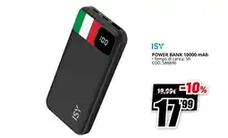 MediaWorld ISY POWER BANK 10000 mAh offerta