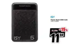MediaWorld ISY Power Bank 5000 mAh offerta