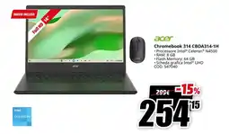 MediaWorld acer Chromebook 314 CBOA314-1H offerta