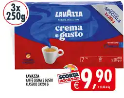 Deco Maxistore LAVAZZA CAFFÈ CREMA E GUSTO CLASSICO offerta
