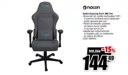 MediaWorld Sedia Gaming Pcch 380 Tex nacon offerta