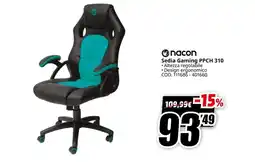 MediaWorld nacon Sedia Gaming PPCH 310 offerta