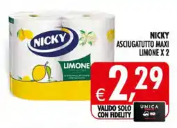 Deco Maxistore Nicky asciugatutto maxi limone offerta