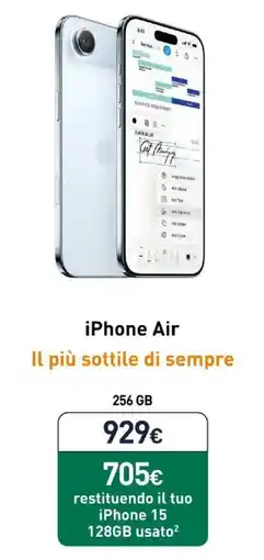 Unieuro iPhone Air offerta