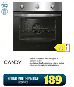 Gaer Candy forno multifunzione FIDCX502IT offerta